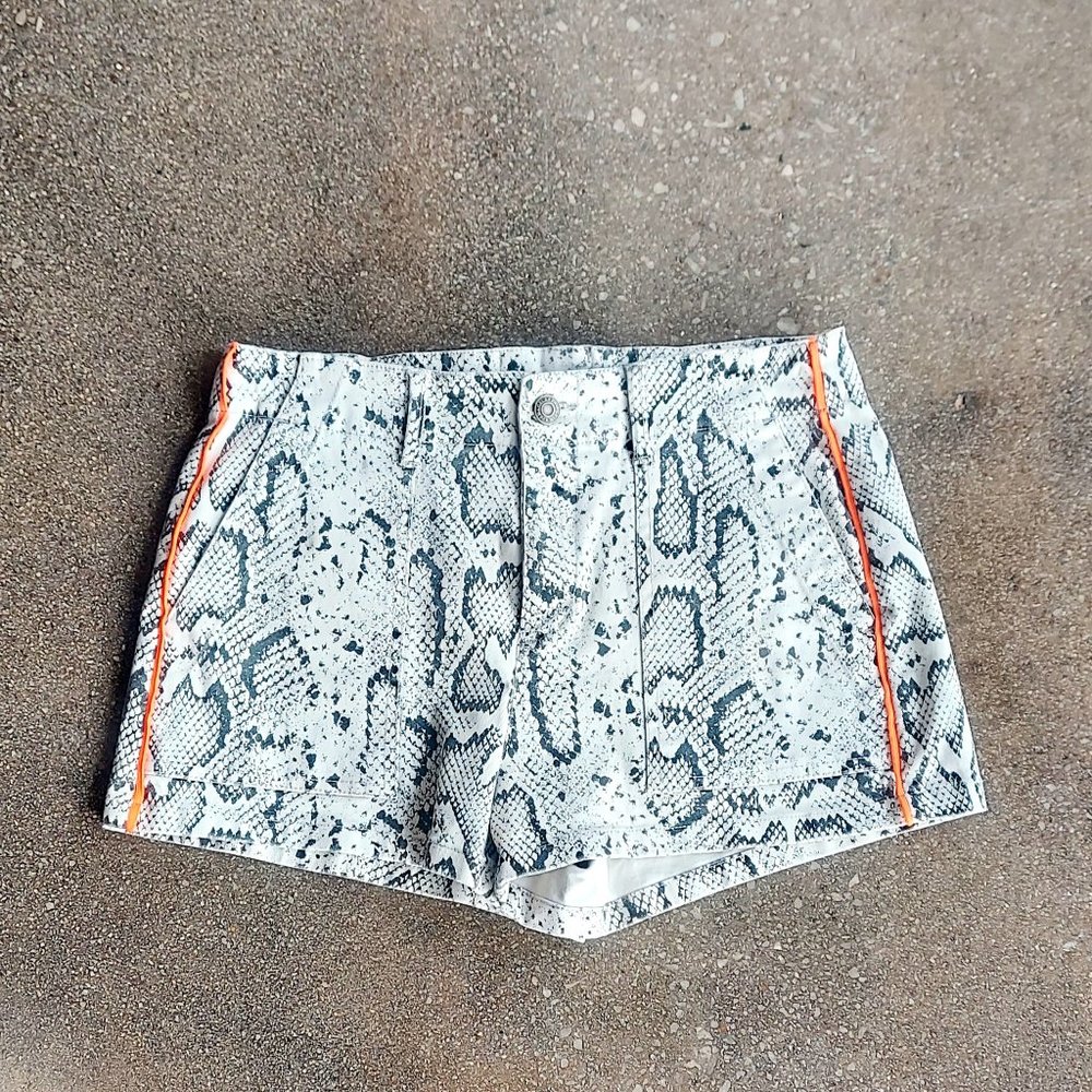 Pam & Gela Python Print Lace Up Cord Trim High Wa… - image 2